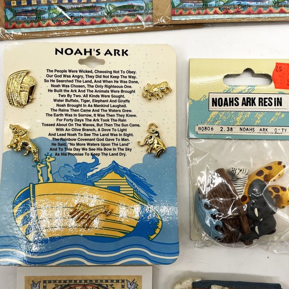 Noahs Ark Collection Fridge Magnet Stickers Tin Ornament Window Hanging Resin - Picture 8 of 10